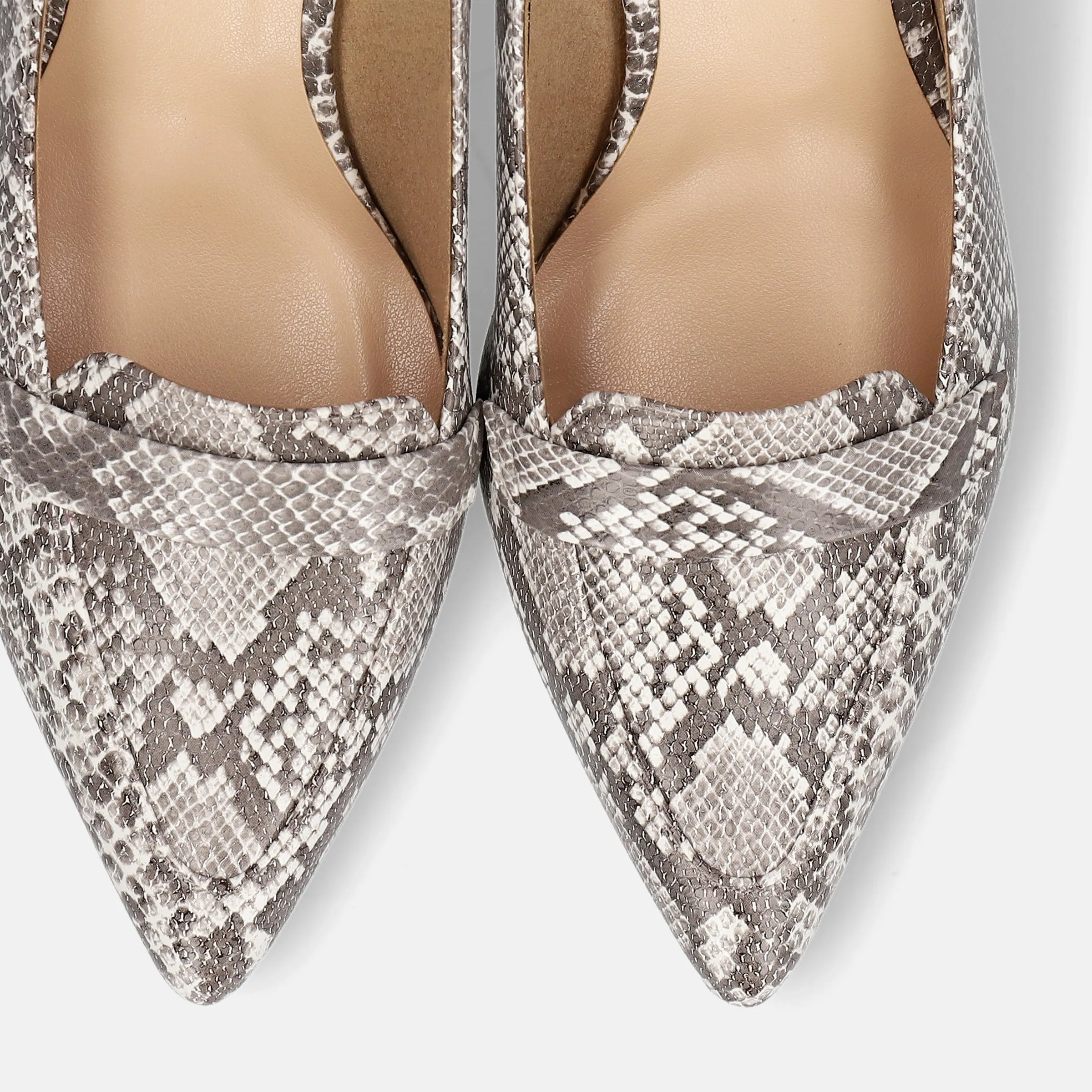 10% OFF: 2024SSBI: Loafer style pumps (5725) Python pattern