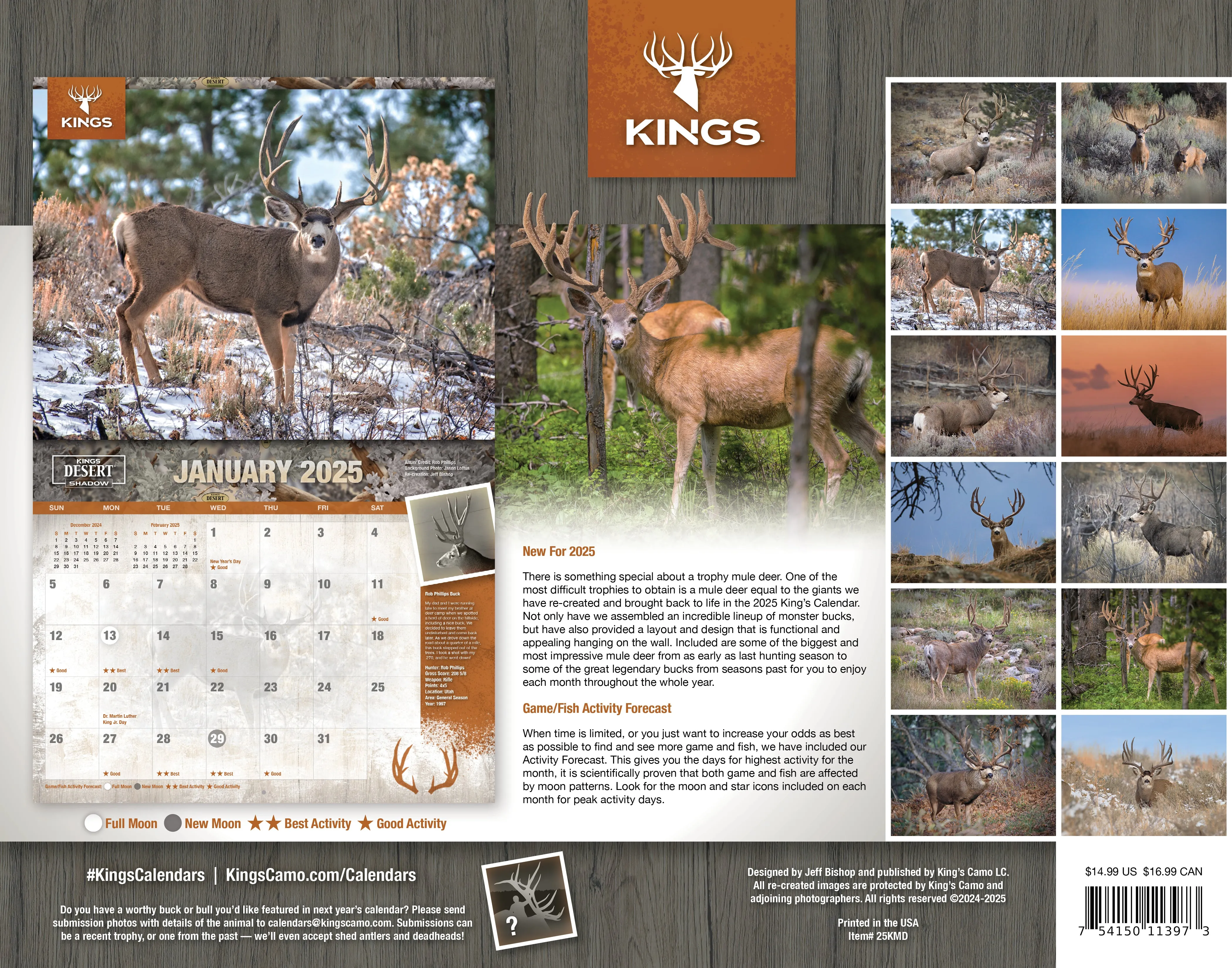 2025 Kings Mule Deer Calendar