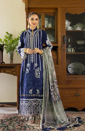 3 Piece Unstitched Luxury Embroidered Lawn-MLL-23-08 | Alzohaib Mahiymaan Luxury Lawn Eid Collection23