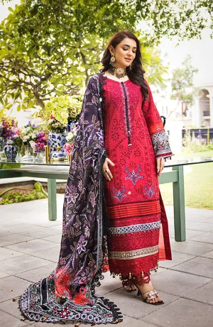 3 Piece Unstitched Luxury Embroidered Lawn-MLL-23-10  | Alzohaib Mahiymaan Luxury Lawn Eid Collection23