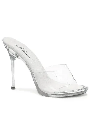 4.5 Metallic Heel Clear Mule.