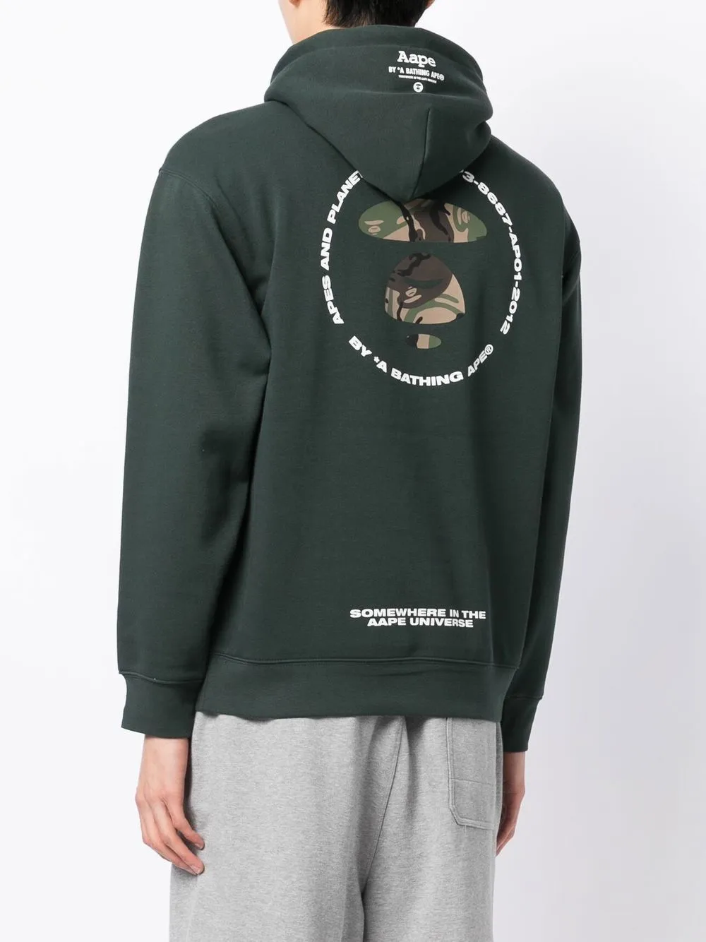 AAPE BY *A BATHING APE® graphic logo-print hoodie