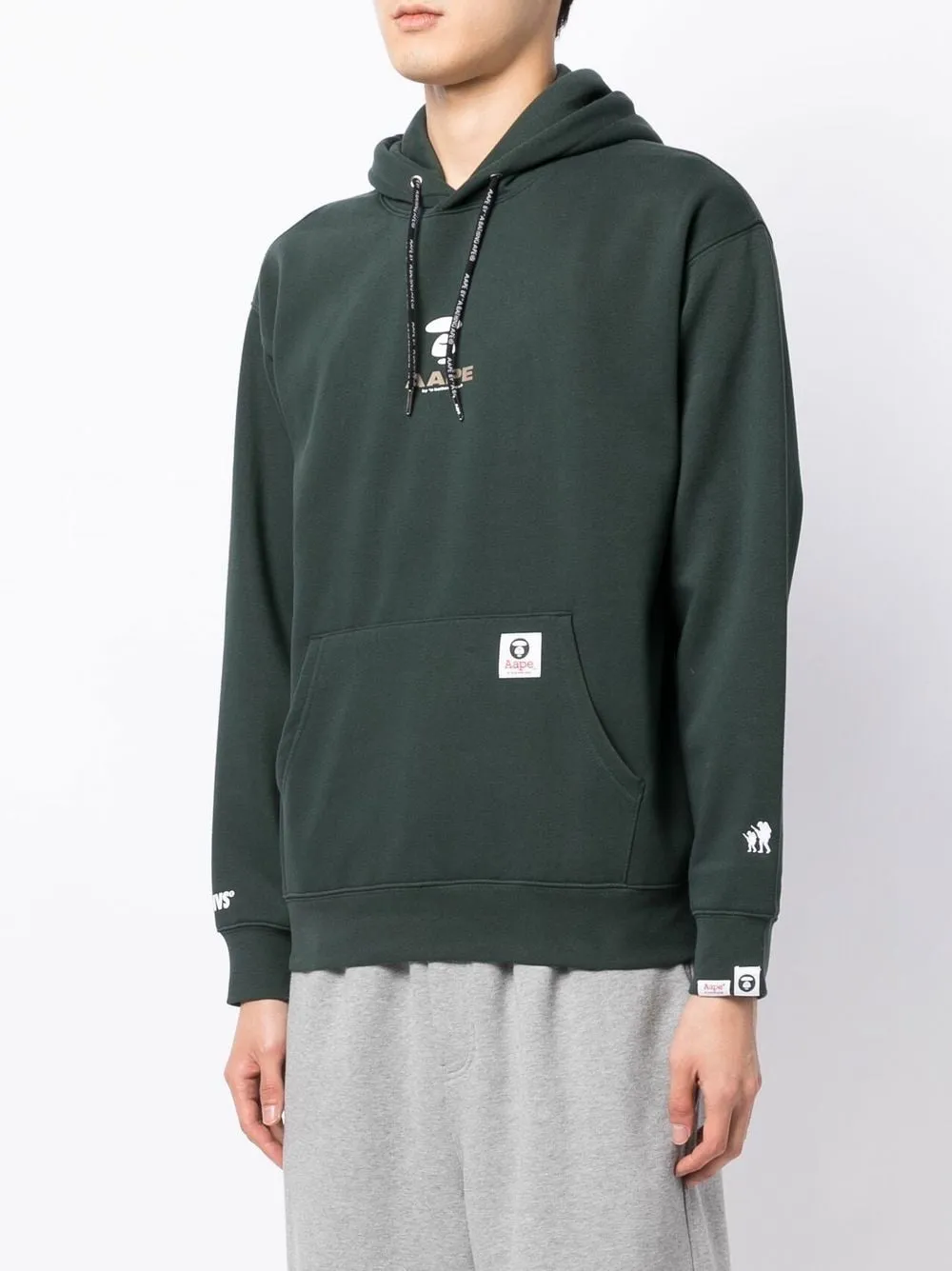 AAPE BY *A BATHING APE® graphic logo-print hoodie