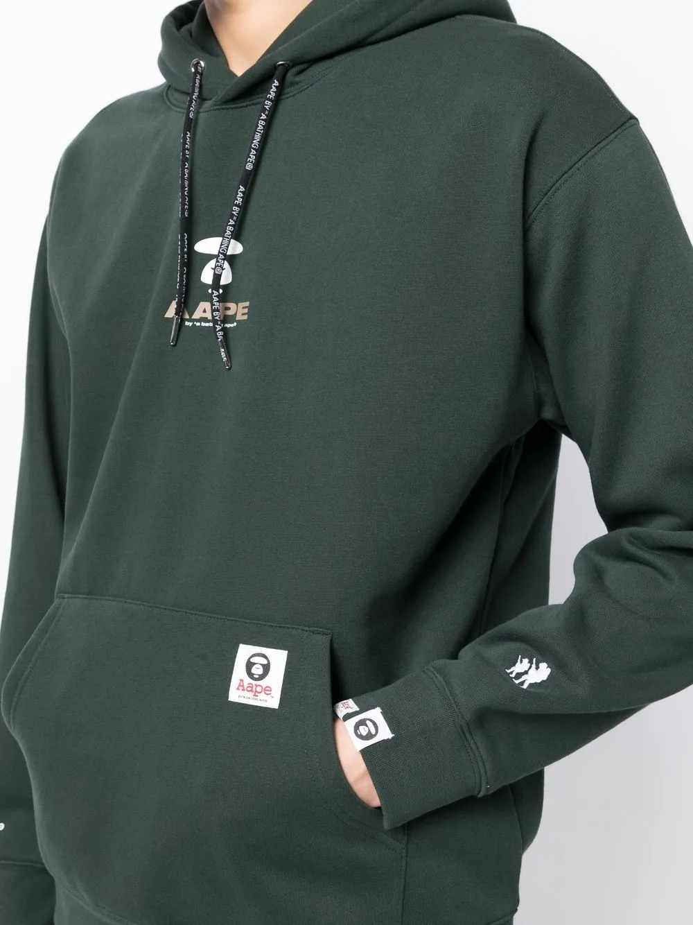 AAPE BY *A BATHING APE® graphic logo-print hoodie