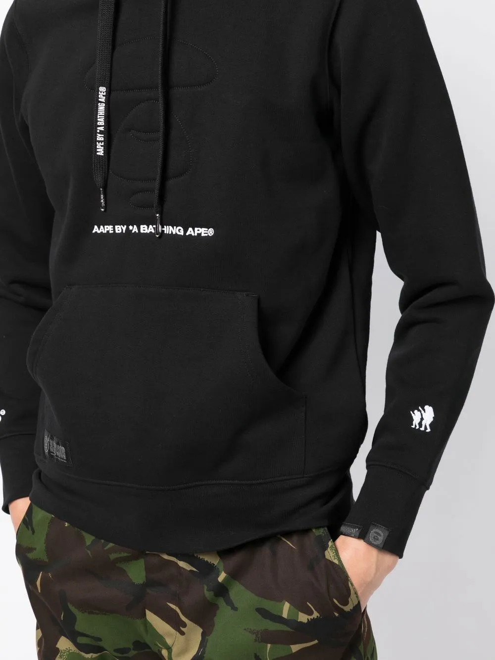 AAPE BY *A BATHING APE® graphic-print cotton hoodie