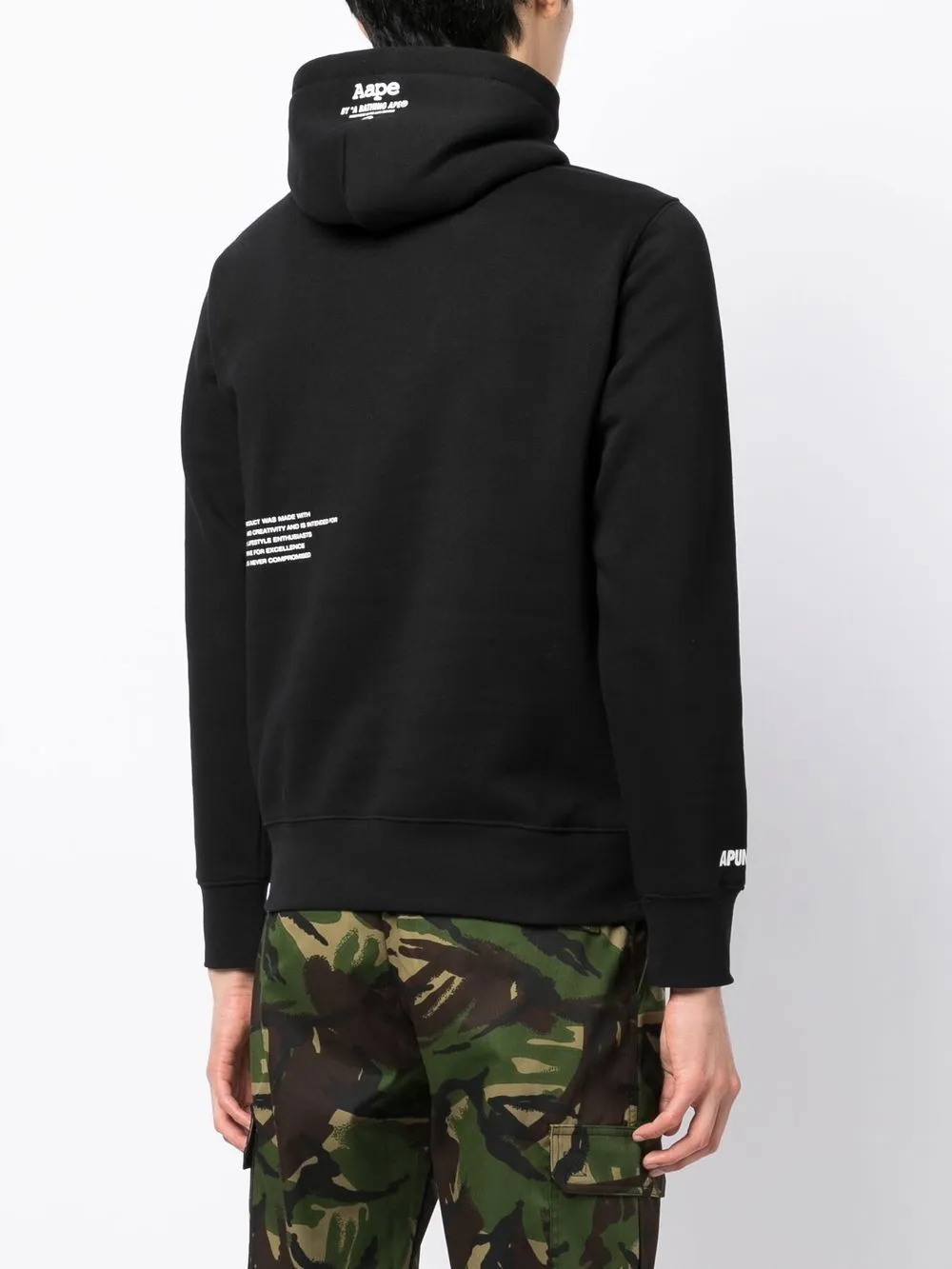 AAPE BY *A BATHING APE® graphic-print cotton hoodie