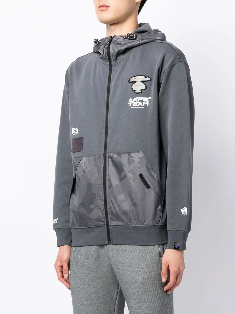 AAPE BY *A BATHING APE® graphic text-print hoodie