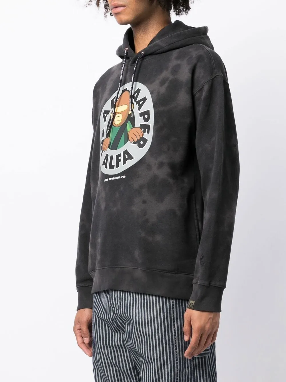 AAPE BY *A BATHING APE® logo motif print hoodie