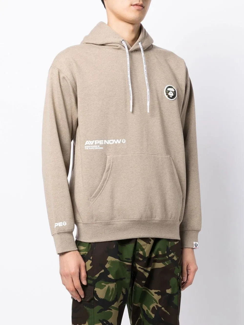 AAPE BY *A BATHING APE® logo-patch hoodie