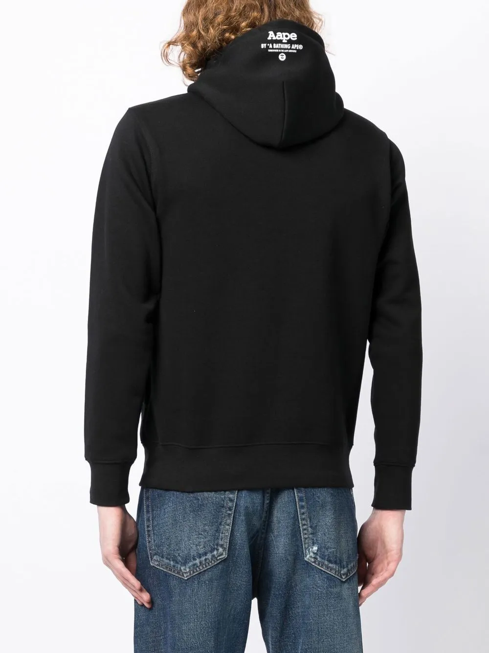 AAPE BY *A BATHING APE® logo-print cotton hoodie