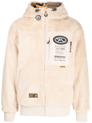 AAPE BY *A BATHING APE® panelled zip-up hoodie