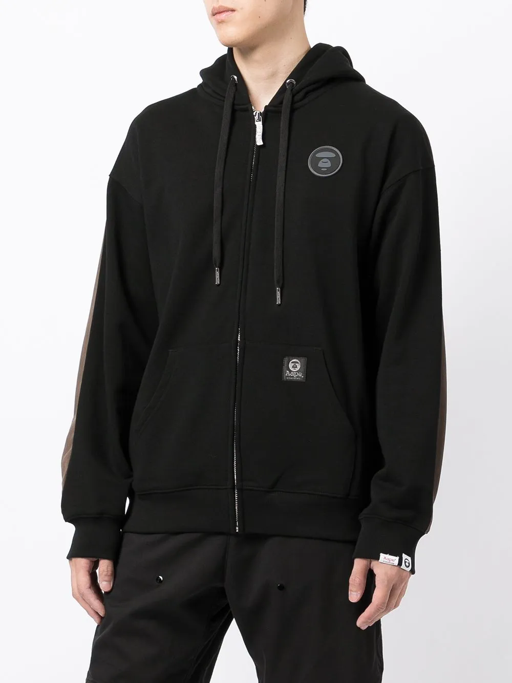 AAPE BY *A BATHING APE® studded-logo zipped hoodie