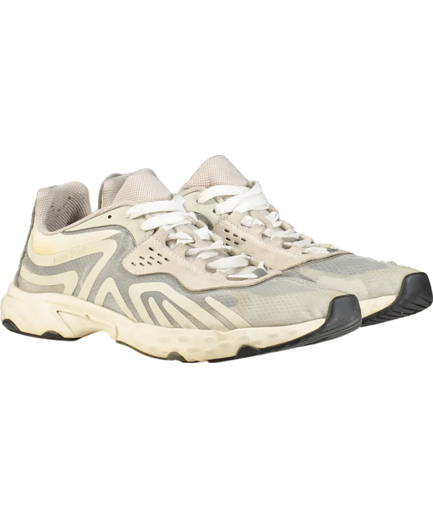 Acne Studios Cream Panelled Trainers UK 9 EU 43 👞