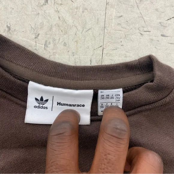 adidas x Humanrace by Pharrell Williams Brown Humanrace Basics T-Shirt Mens