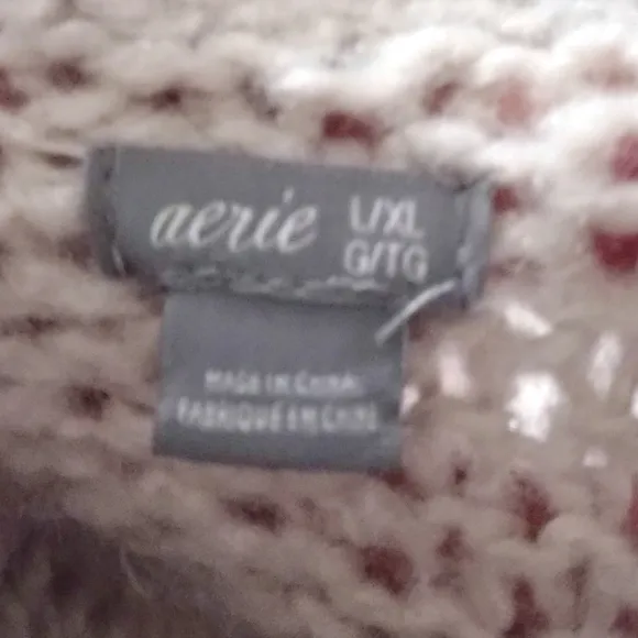 Aerie long wool mohair blend cardigan multicolor sweater size L/XL