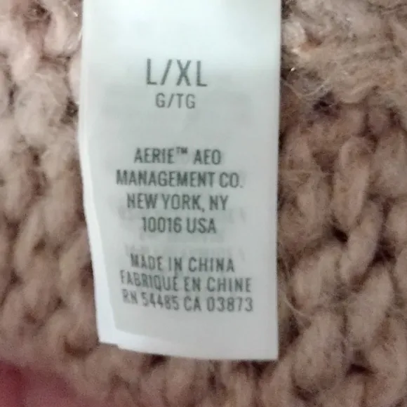 Aerie long wool mohair blend cardigan multicolor sweater size L/XL