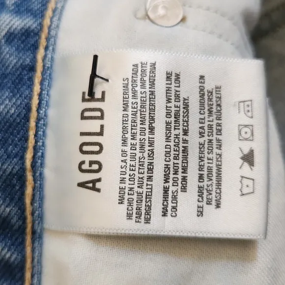 AGOLDE 90's Mid Rise Blue Denim Jeans sz 25