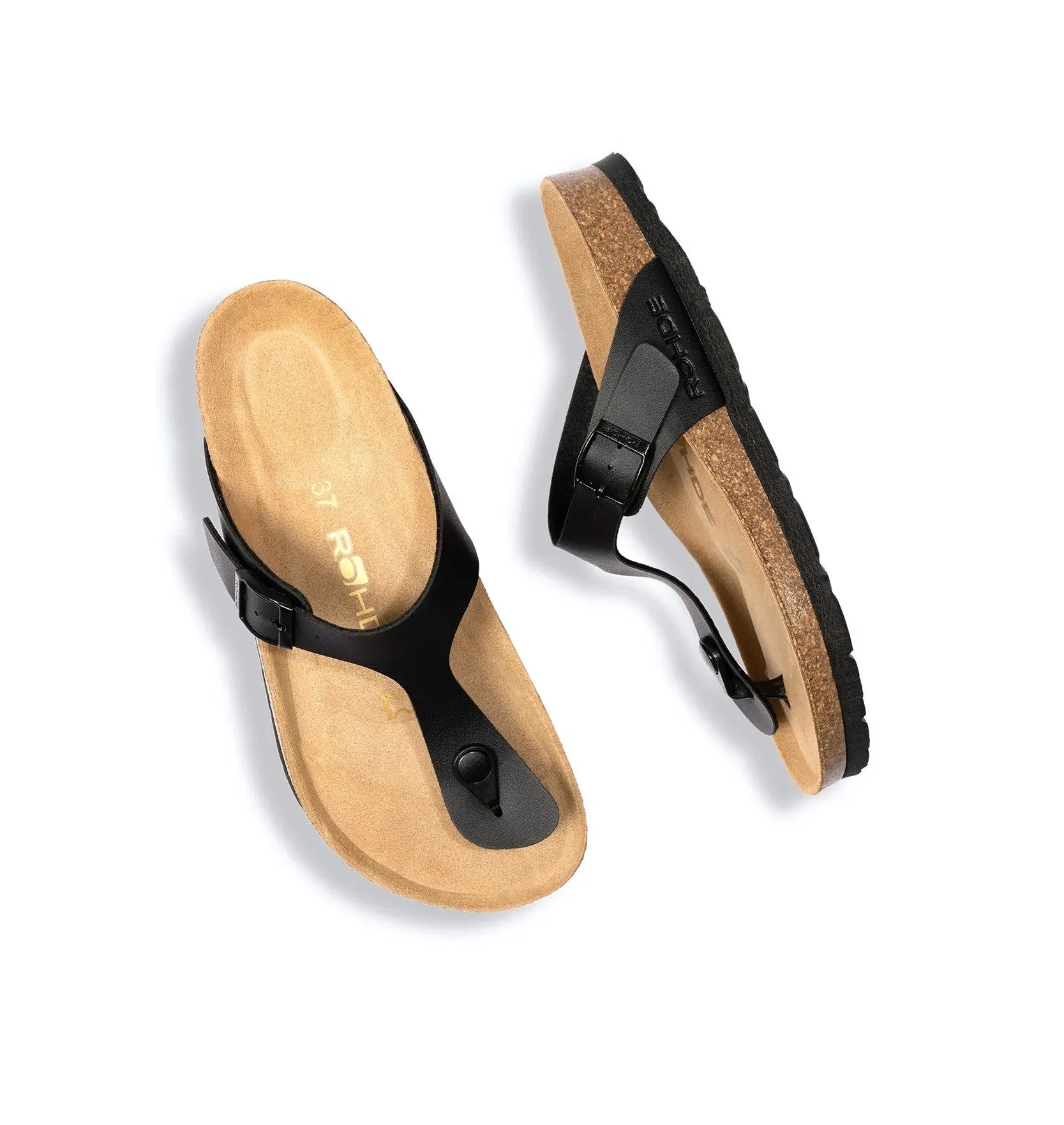 'Alba' women's sandal - black