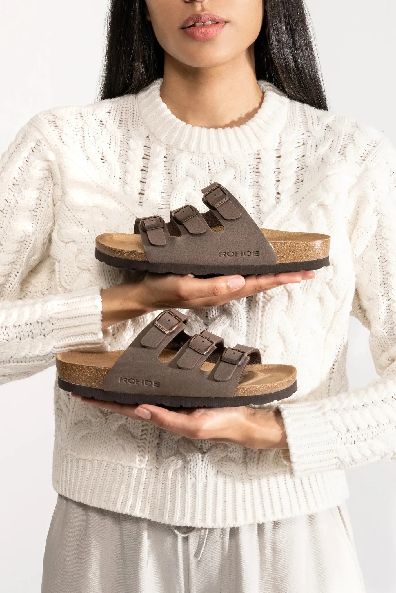 'Alba' women's sandal - brown