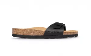 'Alba' women's slide sandal - black