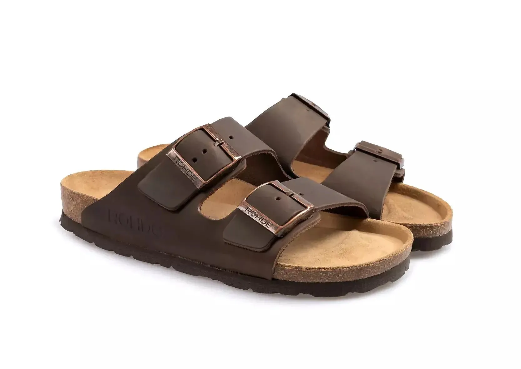 'Alba' women's slide slsandal - brown