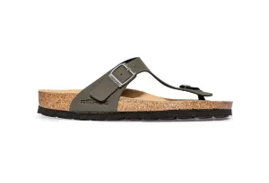 'Alba' women's slide toe sandal - green