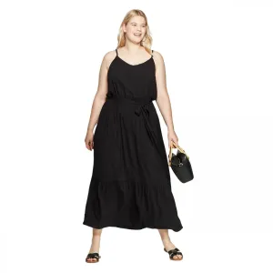 Ava & Viv Women's Plus Size Sleeveless V-Neck Maxi Dress