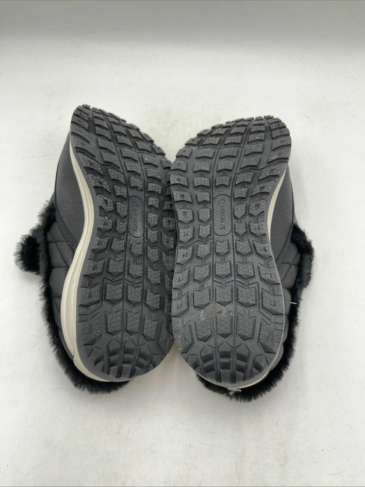 Baretraps Gemma Women's Faux Fur Leather Clogs Black Size 7.5M - Very Good
