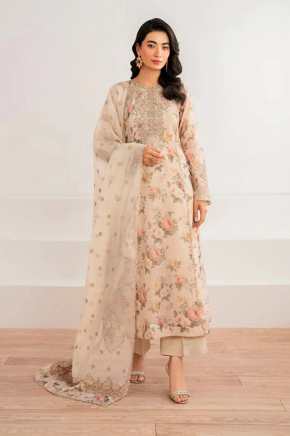 Baroque Luxury Lawn Unstitched Embroidered Collection SF-691