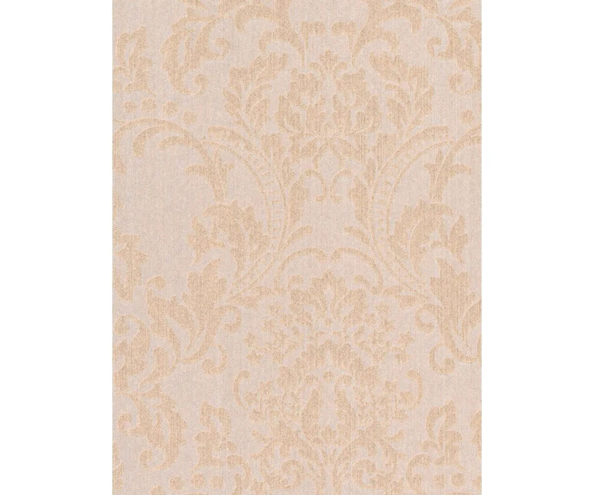 Baroque Textured Damask Metallic Beige 290571 Wallpaper