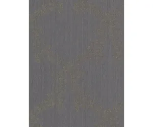 Baroque Textured Trellis Metallic Black 290458 Wallpaper