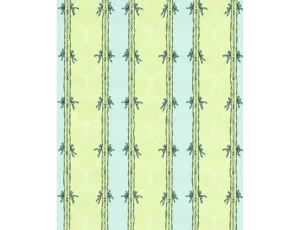 Beads Stripes Green Turquoise 7305-07 Wallpaper