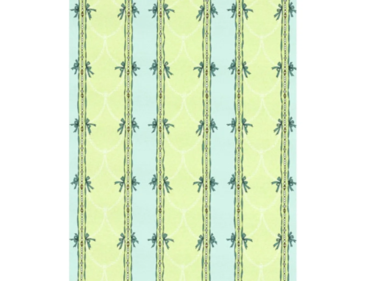 Beads Stripes Green Turquoise 7305-07 Wallpaper