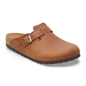 Birkenstock Boston Clog (Men) - Cognac Oiled Leather