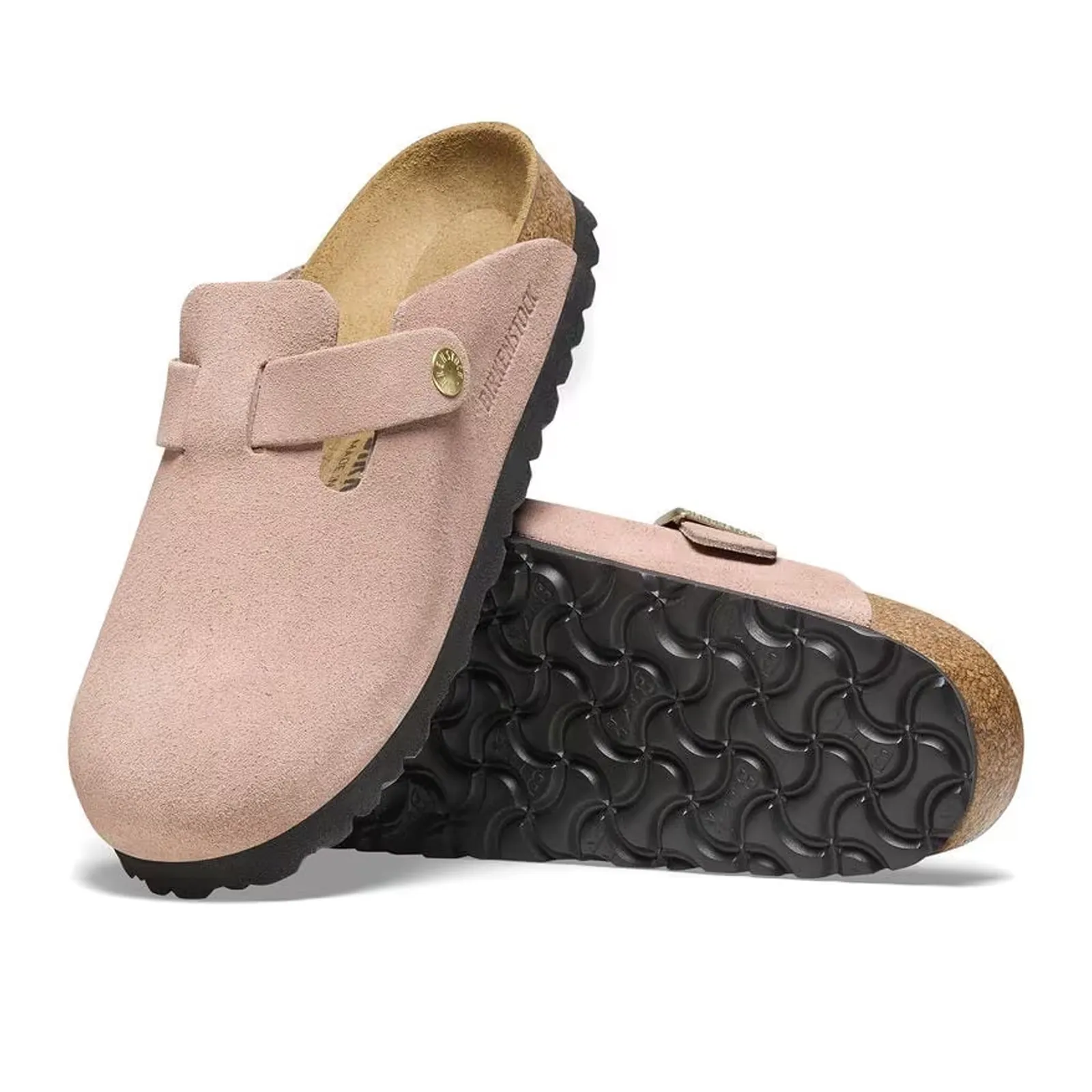 Birkenstock Boston Narrow Clog (Women) - Light Rose Suede