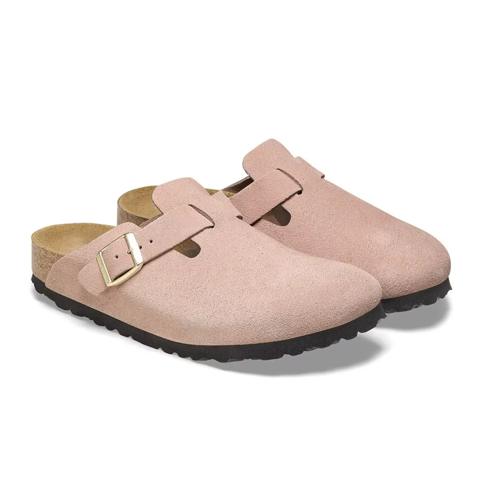 Birkenstock Boston Narrow Clog (Women) - Light Rose Suede