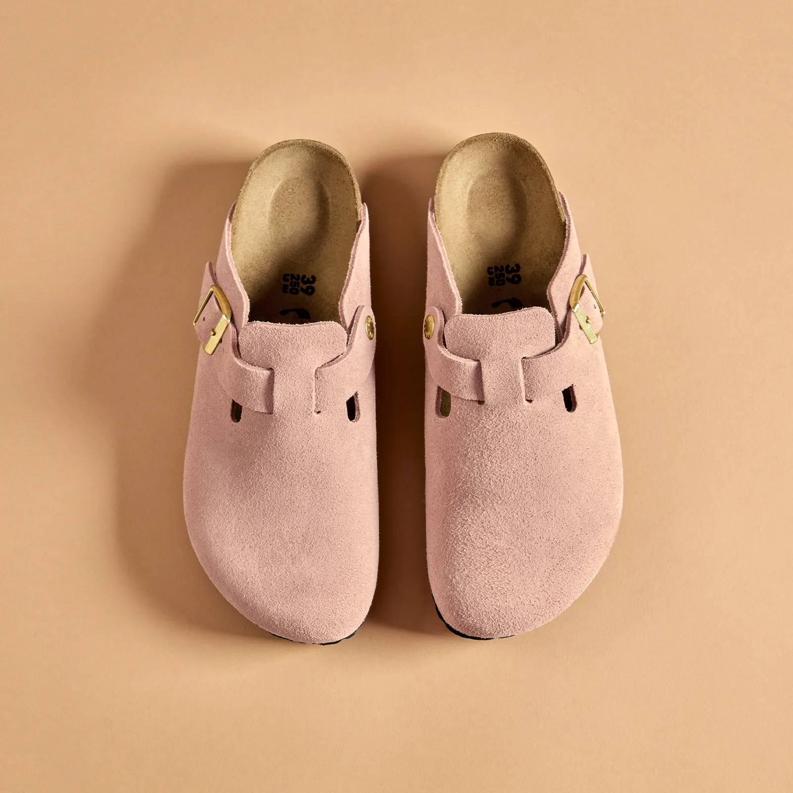 Birkenstock Boston Narrow Clog (Women) - Light Rose Suede