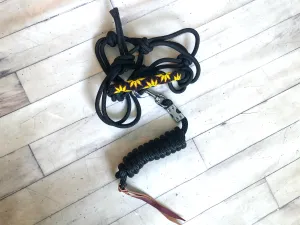 Black and Yellow Sunflower Beaded Cowboy Knot Halter