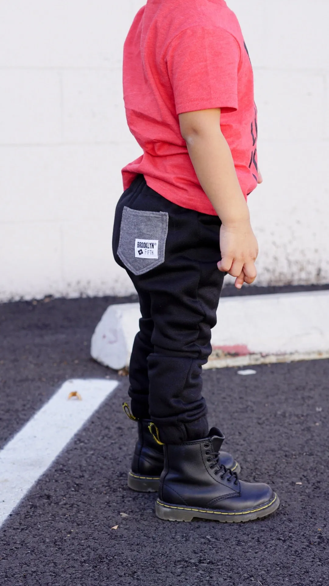 Black City Comfort Toddler Joggers