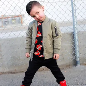 Black City Comfort Toddler Joggers