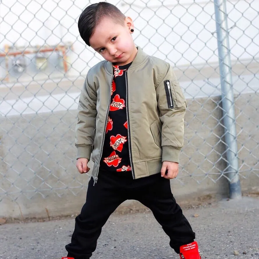 Black City Comfort Toddler Joggers