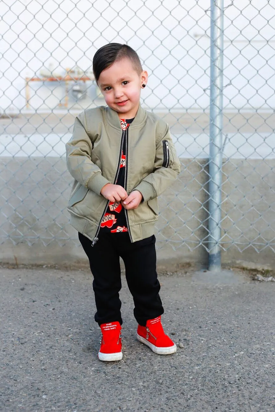 Black City Comfort Toddler Joggers