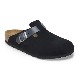 Boston Men - Midnight Suede with oiled leather||Boston pour hommes - Suède avec cuir huilé minuit