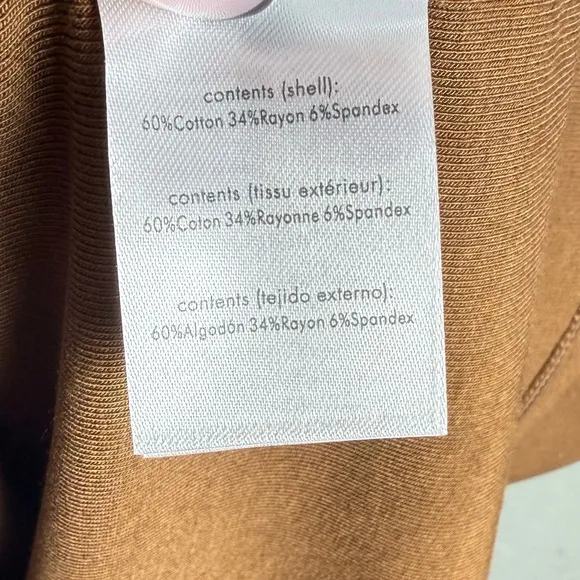 Brand New WeWoreWhat Women's Pull On Midi Skirt Jersey SDL Saddle Brown size  XS