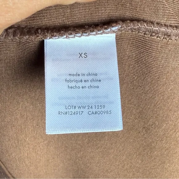 Brand New WeWoreWhat Women's Pull On Midi Skirt Jersey SDL Saddle Brown size  XS