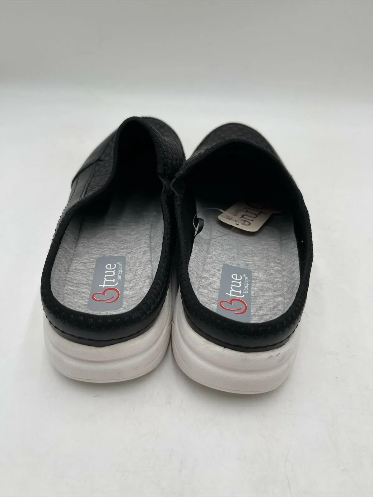 Btrue BareTraps ANNSLEY Black Fabric Round Toe Slip On Clogs Women's Size 9M - Very Good