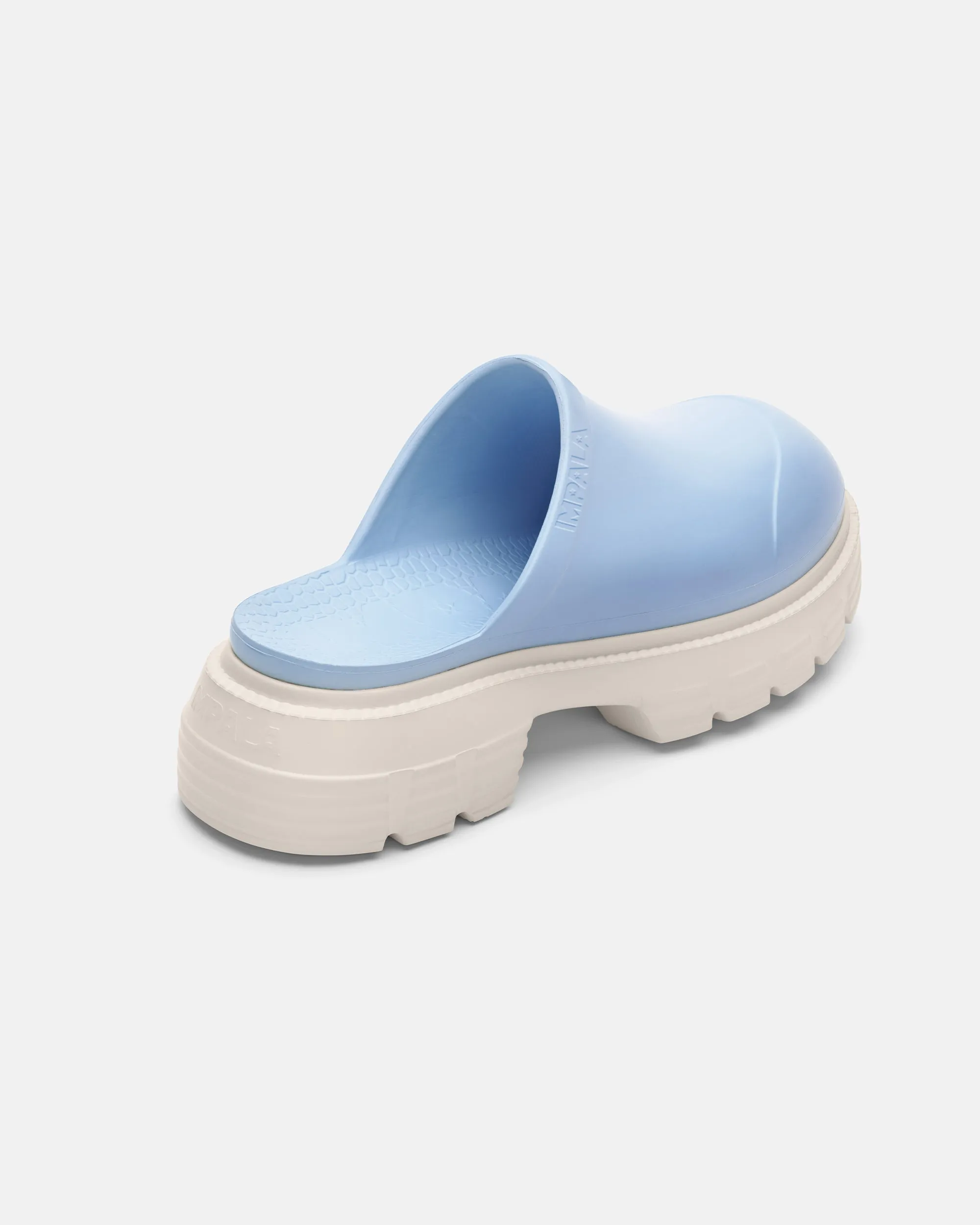 Bubble Soft Mule - Blue/Cream