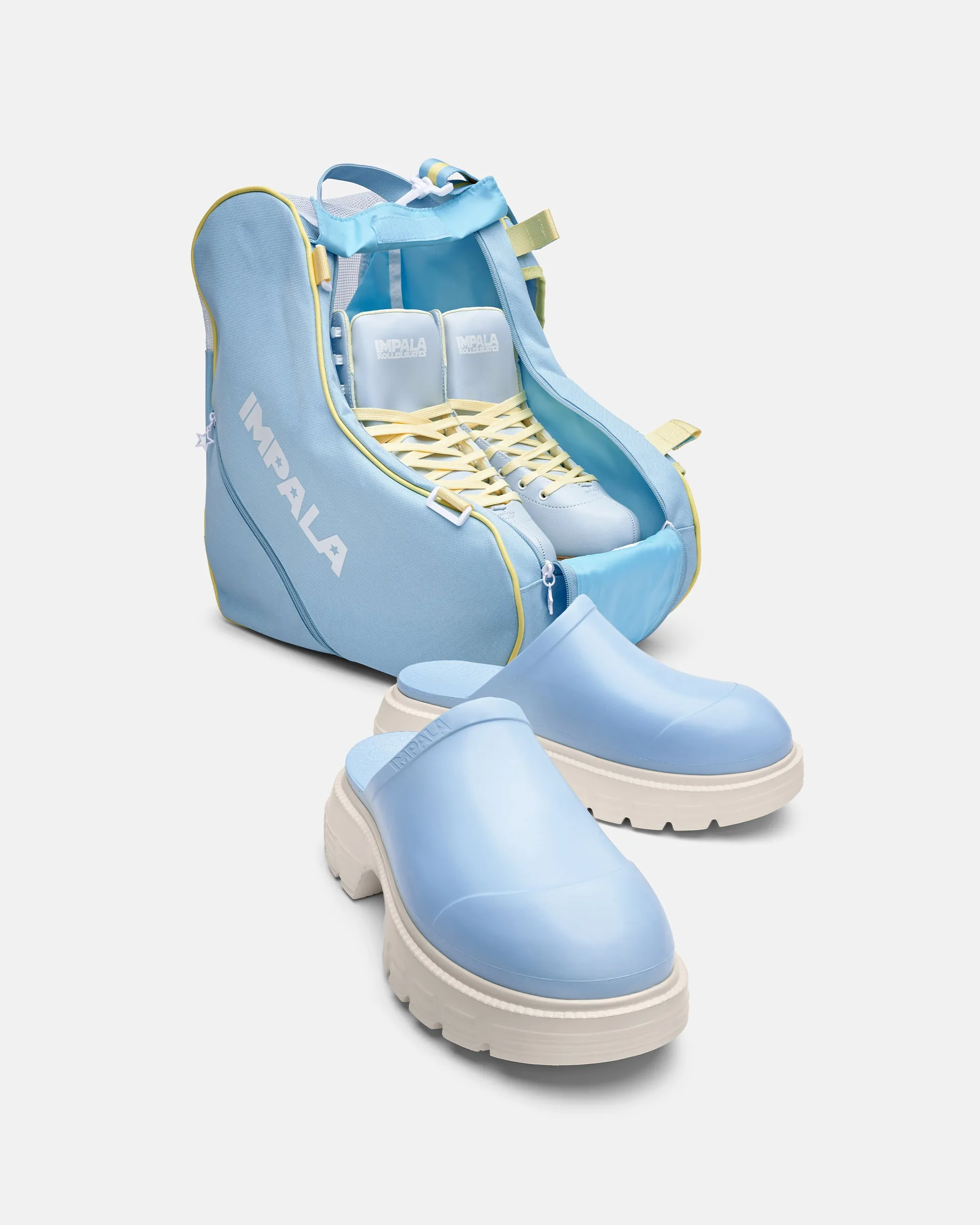 Bubble Soft Mule - Blue/Cream