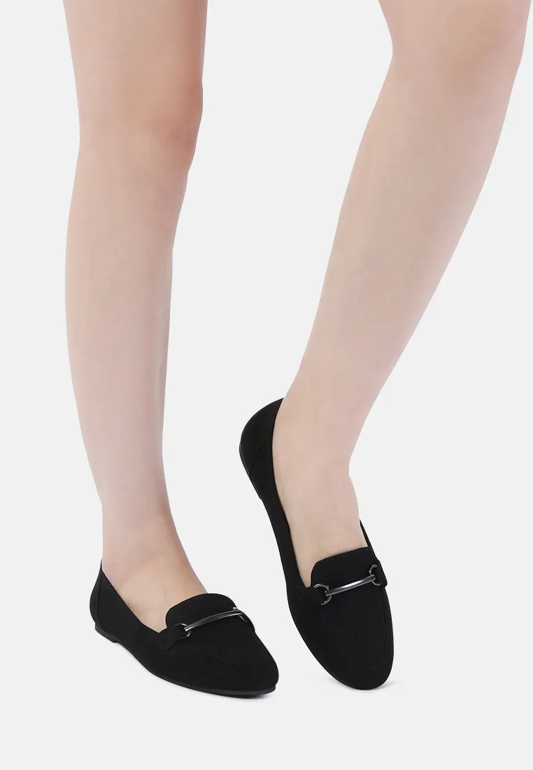 caitlin metal detail loafers