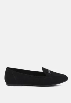 caitlin metal detail loafers